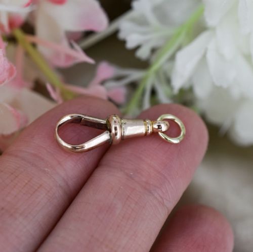 Antique 9ct 9K Gold Dog Clip Charm Pendant - Victorian Edwardian