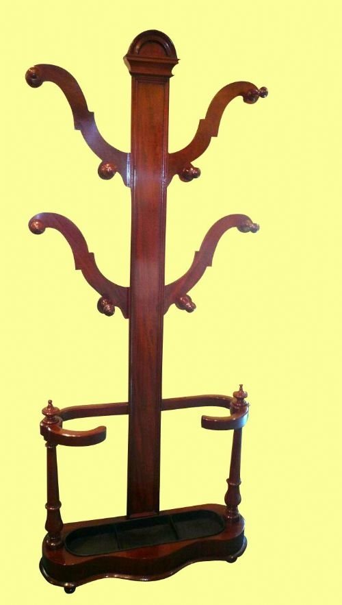 Victorian Mahogany Antique Hall Stand