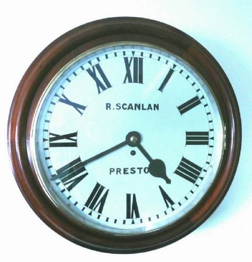 Large Antique School Clock