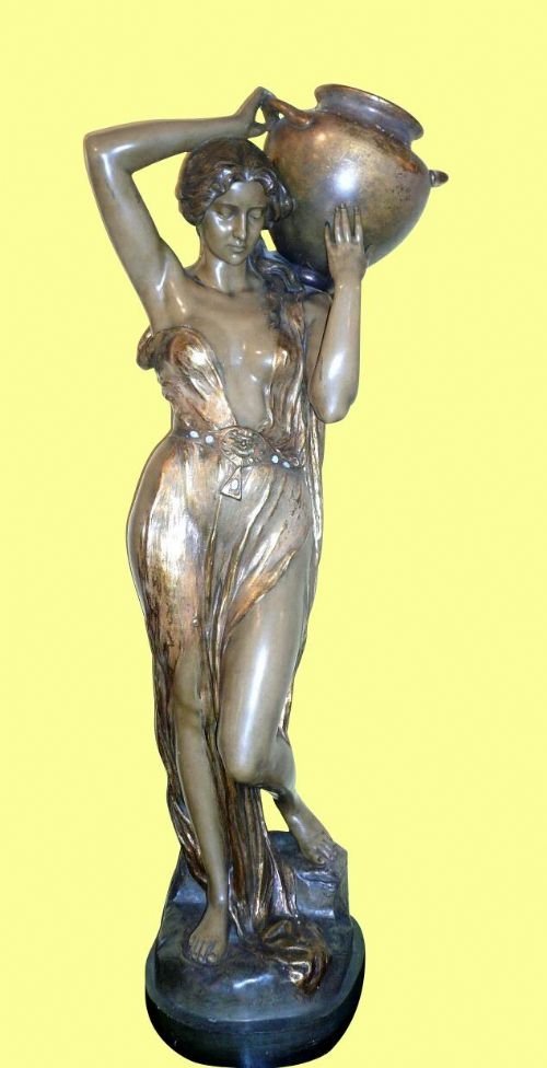 Magnificant Antique Goldscheider Figure 
Signed J Gross