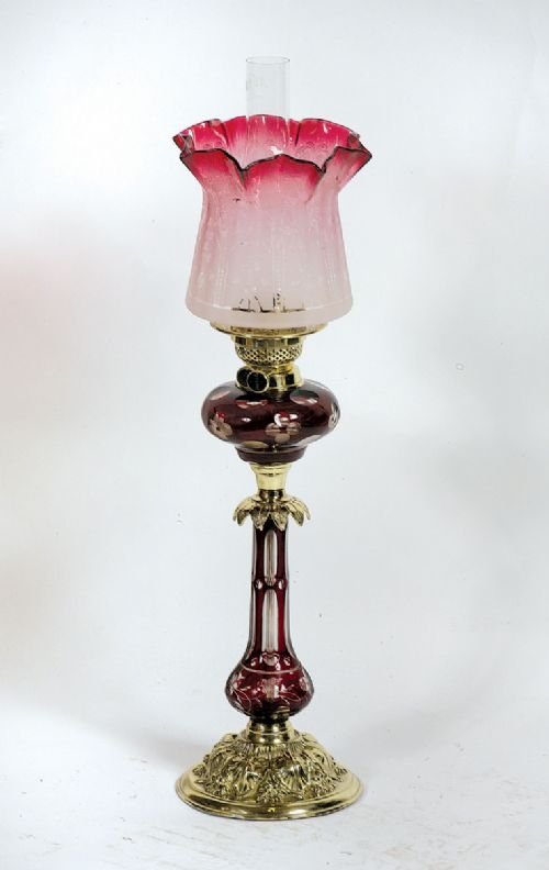 A Fine Antique Oil Lamp: