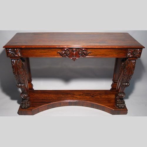 Superb Victorian Rosewood Antique Side/hall/console  Table 
