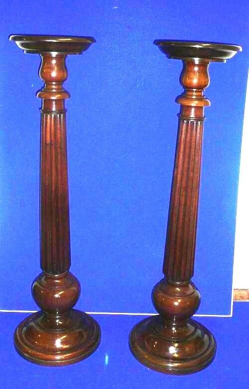 Pair of Superb Victorian Mahogany Torchere Antique  Pedestal Stands