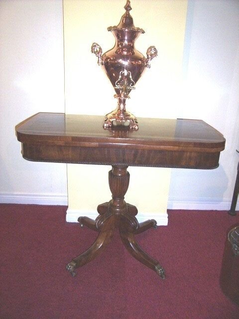 Period Regency Turn Over Leaf Mahogany Tea Table