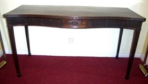 Quality Adams Style Mahogany Console Table