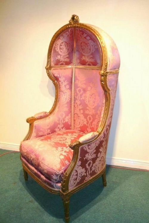 19th Century Gilted Antique Porters Chair