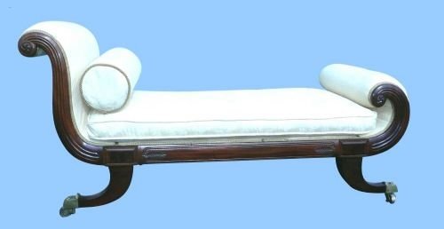 A Very Rare Period Regency Window Seat/ Chaise Lounge