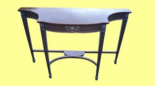 Superb Antique  Mahogany Adams Style  Hall Table with Drawer