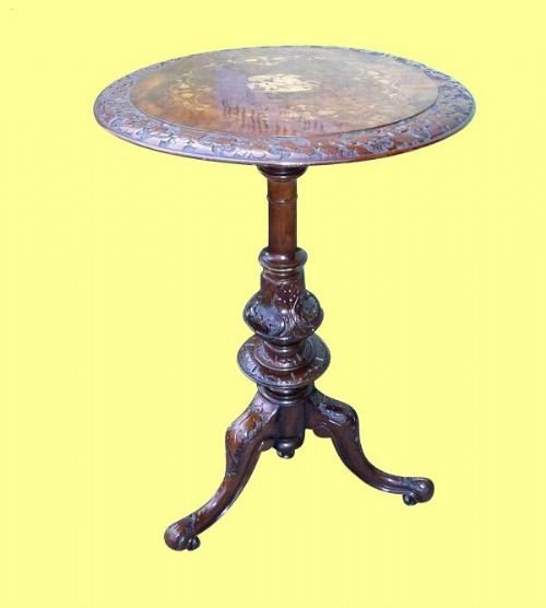Superb Quality Inlaid Burr Walnut
wine Table
