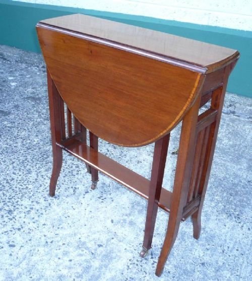 19th Century Inlaid Mahogany Sutherland Table