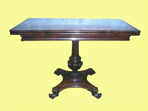 Superb Quality William IV Turn Over Leaf Antique Rosewood Tea Table