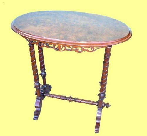 Quality Victorian Burr Walnut Table