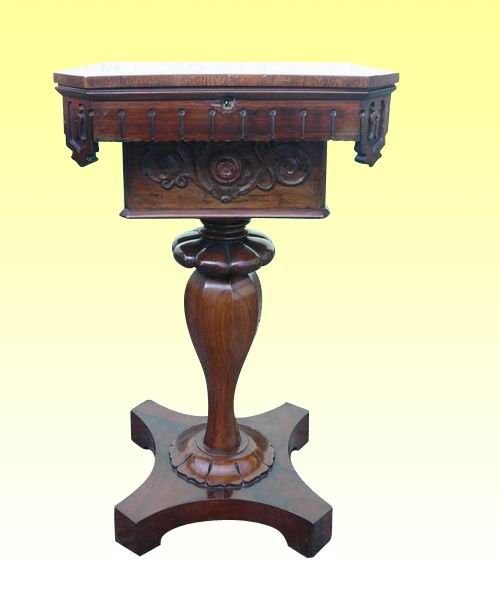 Quality Regency Rosewood Sewing Table
