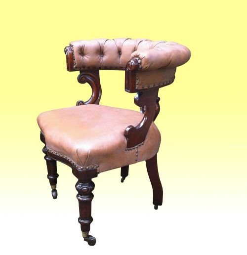 Antique  Mahogany   Desk Chair