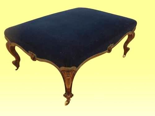 Large Antique Rosewood Stool