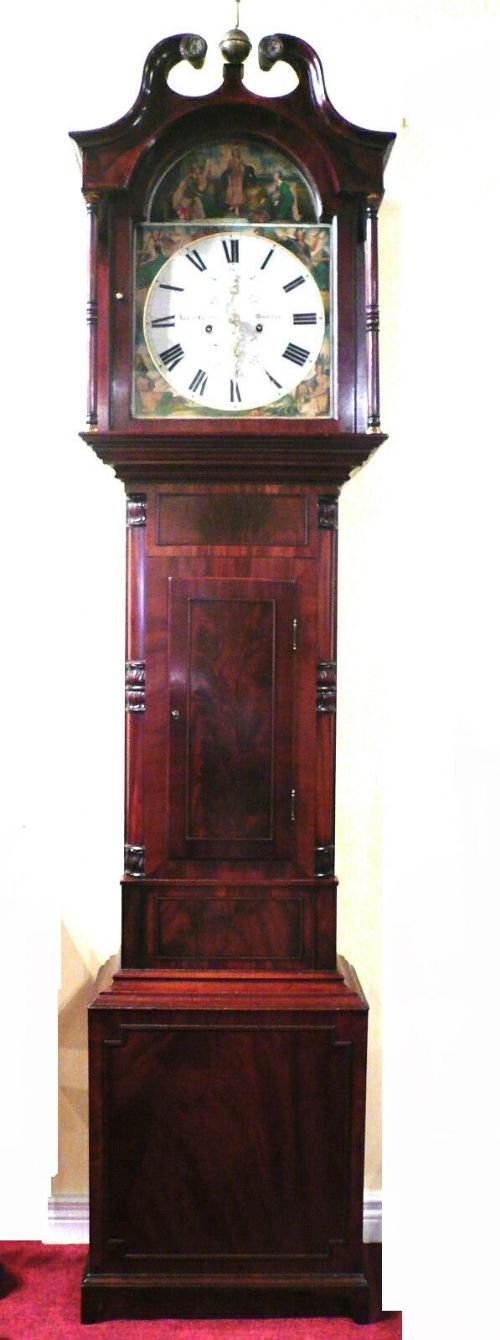 Antique Mahogany Grandfather Clock