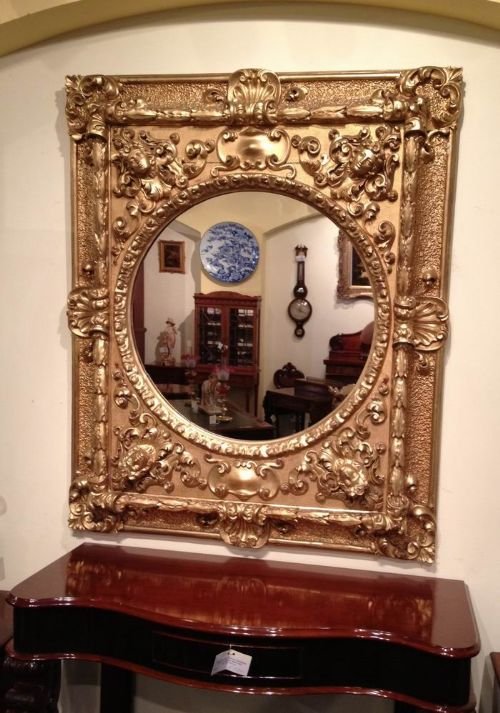 Fabulous Large Rococo Gilt Mirror