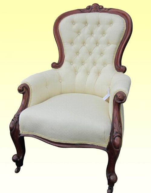 Superb Large Victorian Mahogany  Cabriole Leg Spoon Back Chair