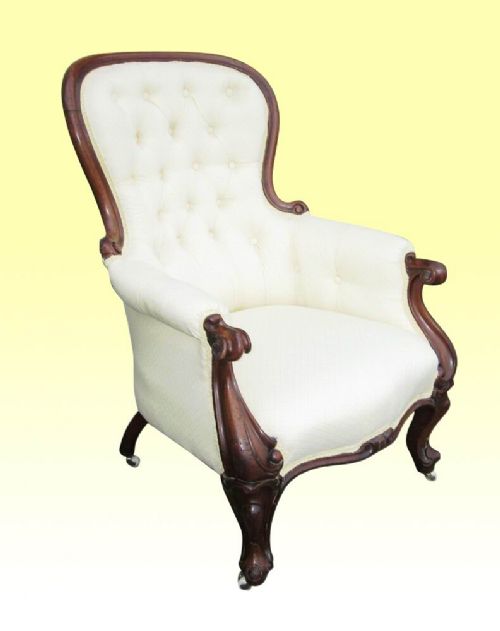 Quality Large Victorian Mahogany Antique Spoon Back Chair