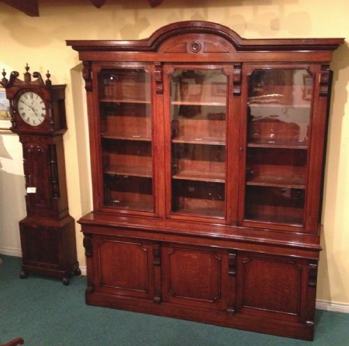 Large Antique Library  Bookcase