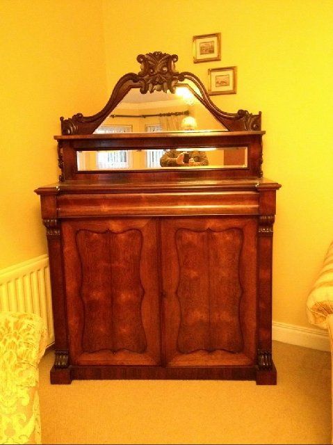 19th Century Antique Rosewood Chiffioneer Sideboard