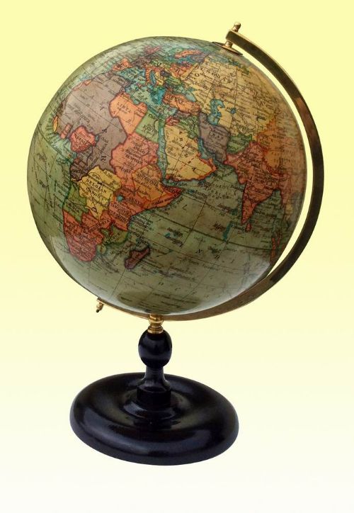 10ins Geographia Terrestrial Antique Atlas World Table Globe
  
