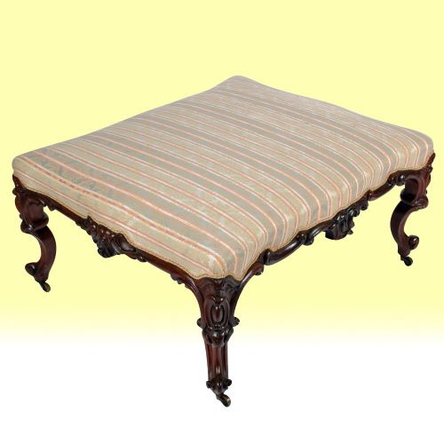 A Fabulous Large Antique Victorian Rosewood Centre Stool.