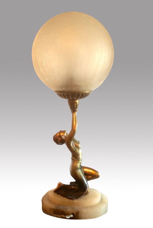 Beautiful Art Deco Lady Lamp