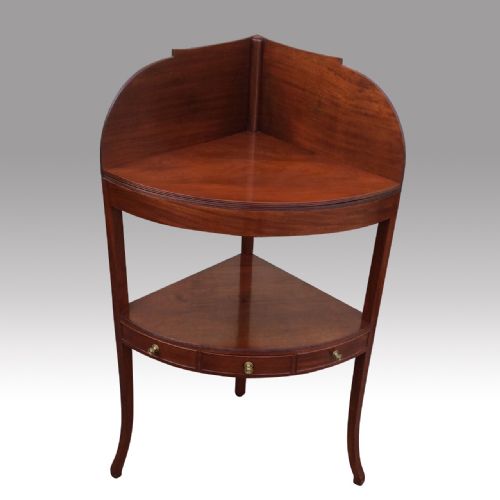 STUNNING PAIR OF ANTIQUE GEORGIAN CORNER WASHSTANDS TABLESCABINETS - ADDITIONAL PHOTO 5