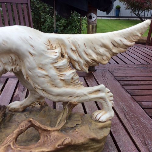 ANTIQUE ROYAL DUX FIGURE OF DOG - ADDITIONAL PHOTO 3
