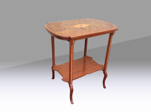 Quality Antique Inlaid And
marquetry Mahogany
occasional Table

