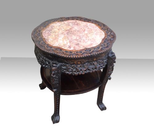 Large Antique Chinese Hardwood Stand,table