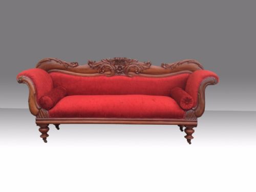 Superb William IV Double End Antique Mahogany Couch,settee
