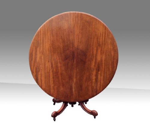 Super Antique Mahogany Circular Dining Hall Table