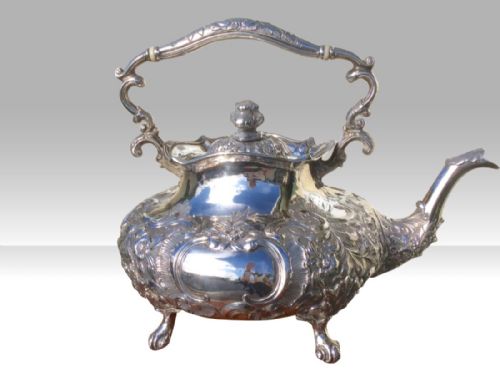 Fabulous Large Antique Georgian Silver Kettle