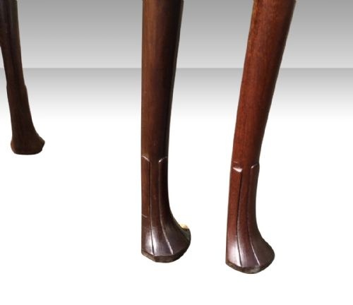 FABULOUS RARE ANTIQUE IRISHGEORGE 11 MAHOGANY DEMI LUNE TURN OVER LEAFGAMES TABLE - ADDITIONAL PHOTO 7