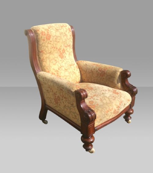 Very Comfortable  Large Antique Armchair