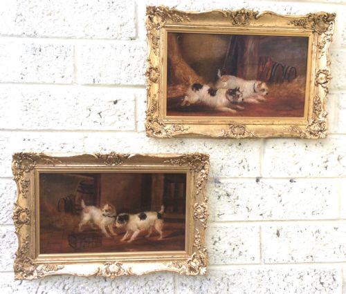 Lovely  Small Pair of George  Armfield Oil Paintings.