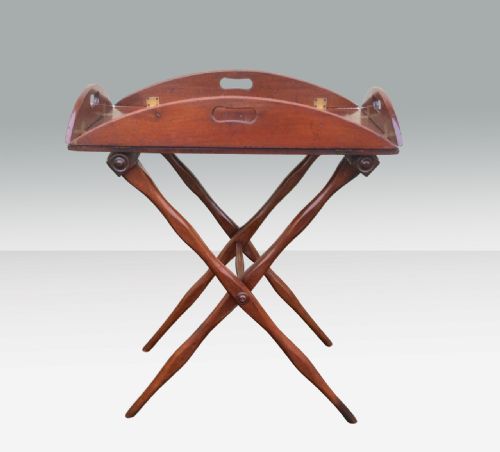 Antique Georgian Mahogany
butlers Tray on Stand
