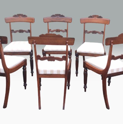 FABULOUS SET OF SIX ANTIQUEREGENCY ROSEWOOD DINING CHAIRS - ADDITIONAL PHOTO 2