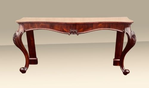 Fabulous Antique Large Serpentine Shape Console, Hall, Side,table of Long but Narrow Proportions