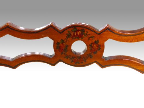 ANTIQUE SATINWOOD REVOLVING MUSIC CHAIR - ADDITIONAL PHOTO 7