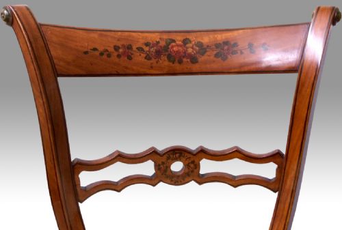 ANTIQUE SATINWOOD REVOLVING MUSIC CHAIR - ADDITIONAL PHOTO 8