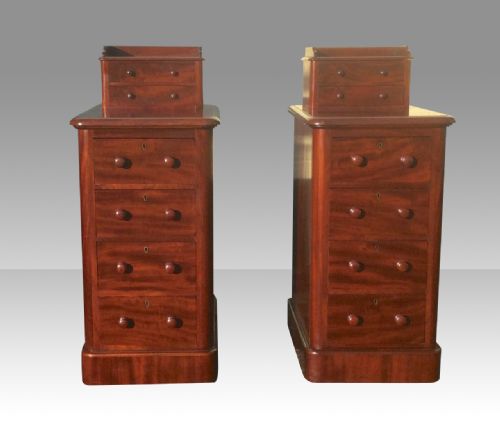Superb Pair of Antique Mahogany Victorian  Bedside Chests,cabinets.