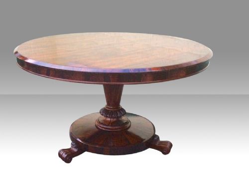 FABULOUS ANTIQUE ROSEWOOD TILT TOP CIRCULAR CENTRE TABLE DINING TABLE HALL TABLE - ADDITIONAL PHOTO 1