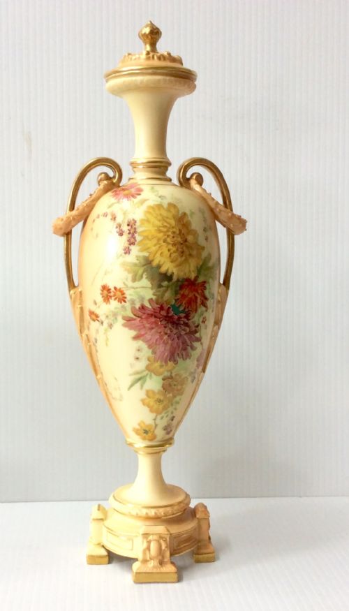 Royal Worcester Vase with Original Cover.