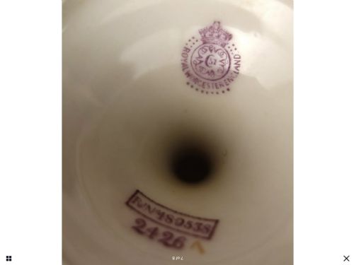 ANTIQUE ROYAL WORCESTER BLUSH IVORY PEDESTAL VASE WITH LID - ADDITIONAL PHOTO 3