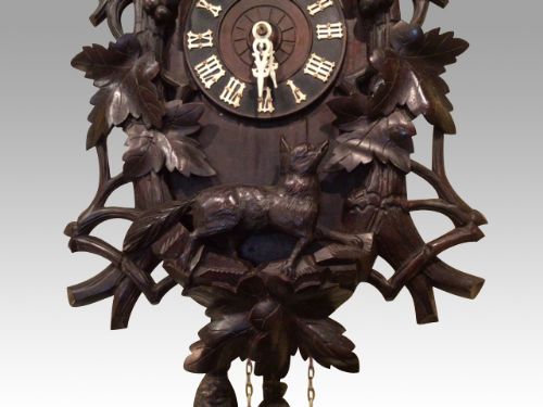 fig 1. Antique Black Forest Cuckoo Clock