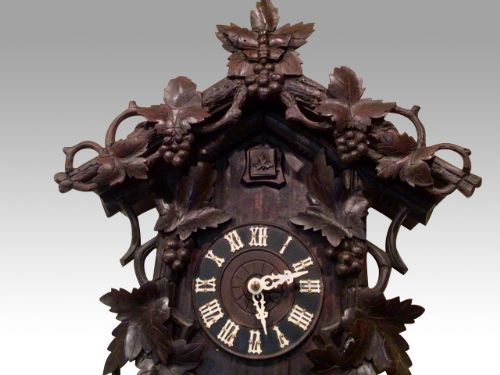 fig 2. Antique Black Forest Cuckoo Clock