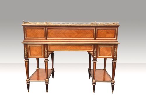 IMPORTANT ANTIQUE FRENCH KINGWOOD DESK BY JEAN WERNER - ADDITIONAL PHOTO 2